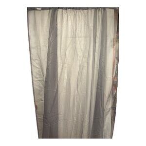 Gray Sheer Curtain Panels. Set of 4 panels